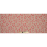 Beige and Light Orange Stretch Floral Houndstooth Brocade