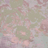Beige, Pista Green and Metallic Pink Abstract Jacquard