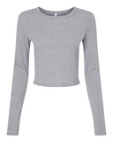 BELLA + CANVAS® Women's Micro Rib Boat Long Sleeve Baby Tee