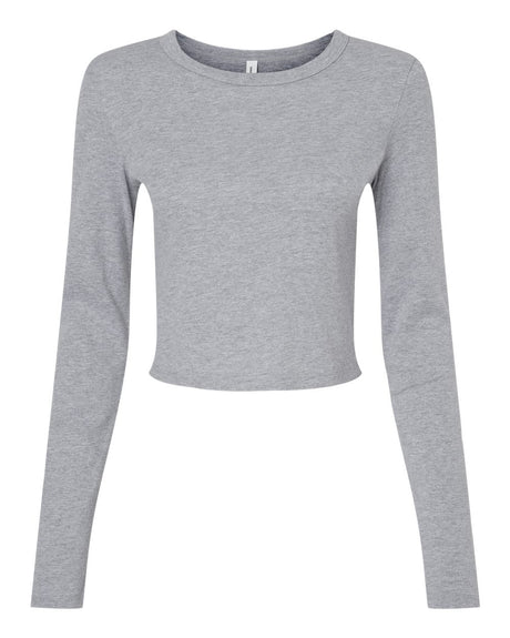 BELLA + CANVAS® Women's Micro Rib Boat Long Sleeve Baby Tee