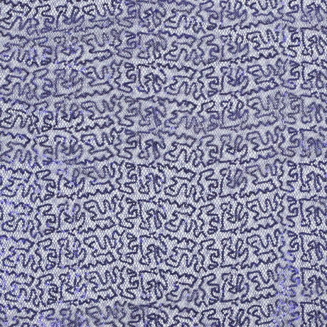 Netting with All-Over Circle Baby Sequins - Purple