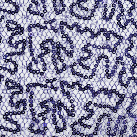 Netting with All-Over Circle Baby Sequins - Purple