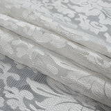 White Floral Embroidered Wonder Mesh
