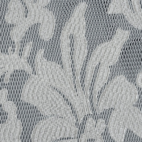 White Floral Embroidered Wonder Mesh