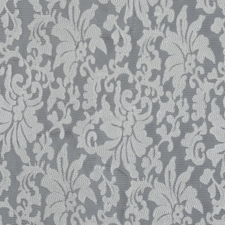 White Floral Embroidered Wonder Mesh