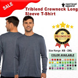 Next Level® Triblend Crewneck Long Sleeve T-Shirt