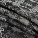 Gray and Beige Abstract Jacquard