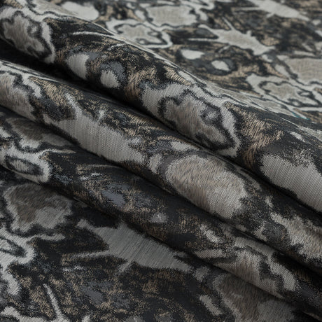 Gray and Beige Abstract Jacquard