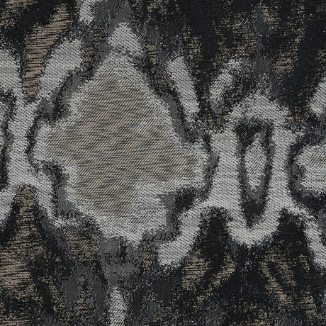 Gray and Beige Abstract Jacquard