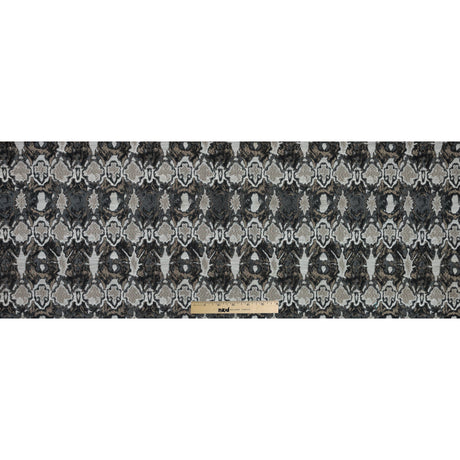 Gray and Beige Abstract Jacquard