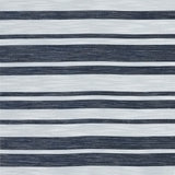 White Woven with Luminous Navy Barcode Stripes