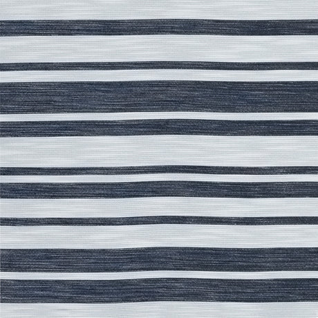 White Woven with Luminous Navy Barcode Stripes
