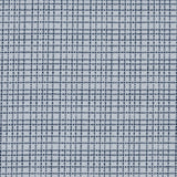 Navy and White Plaid Cotton Shirting