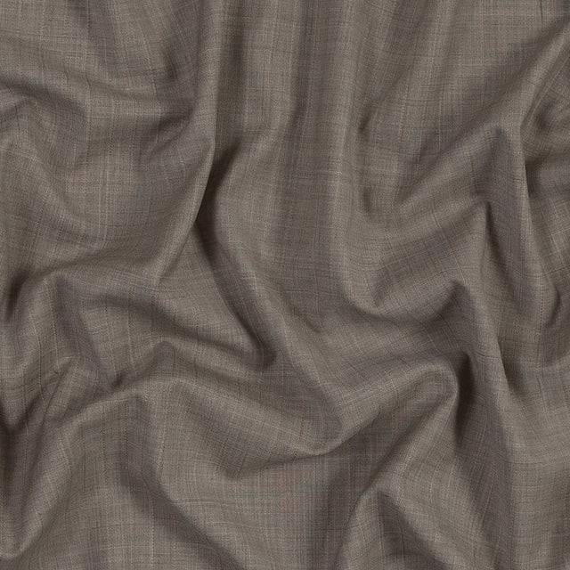 Winter Twig Striped Lightweight Wool Woven with Give