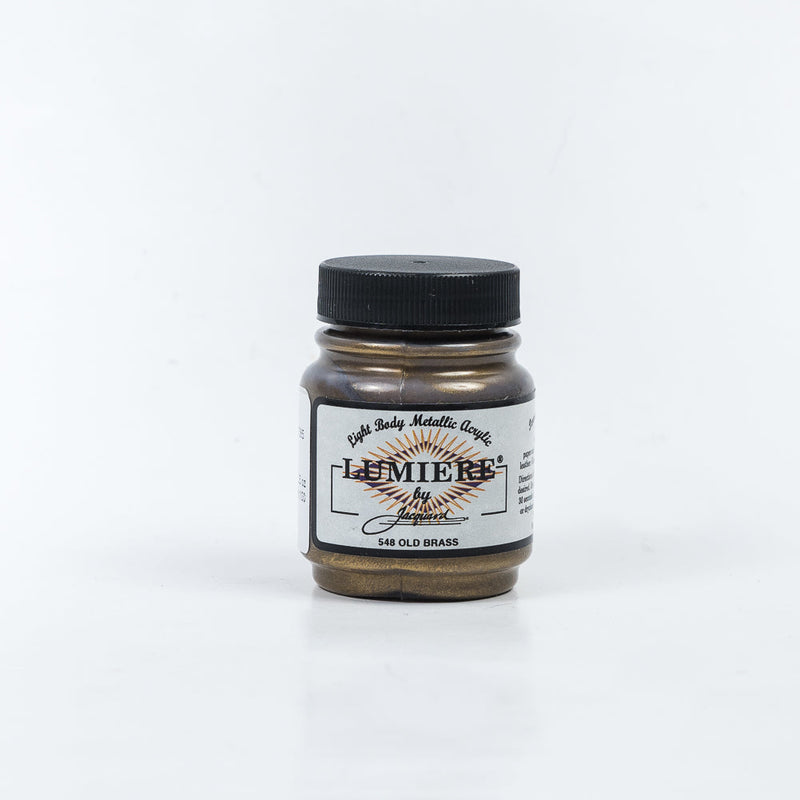 Jacquard Lumiere Textile Paint - 548 Old Brass - Light Body Metallic Acrylic