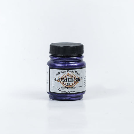 Jacquard Lumiere Textile Paint - 569 Pearl Violet - Light Body Metallic Acrylic