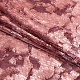 Stretch Velour with Sequins - Dusty Rose