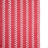 Guipure Lace - Flame Scarlet Red Geometric