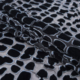 Alligator Skin Burnout Velvet - Black