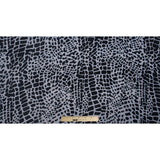 Alligator Skin Burnout Velvet - Black