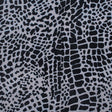 Alligator Skin Burnout Velvet - Black