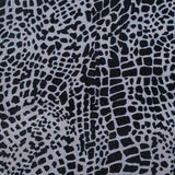 Alligator Skin Burnout Velvet - Black