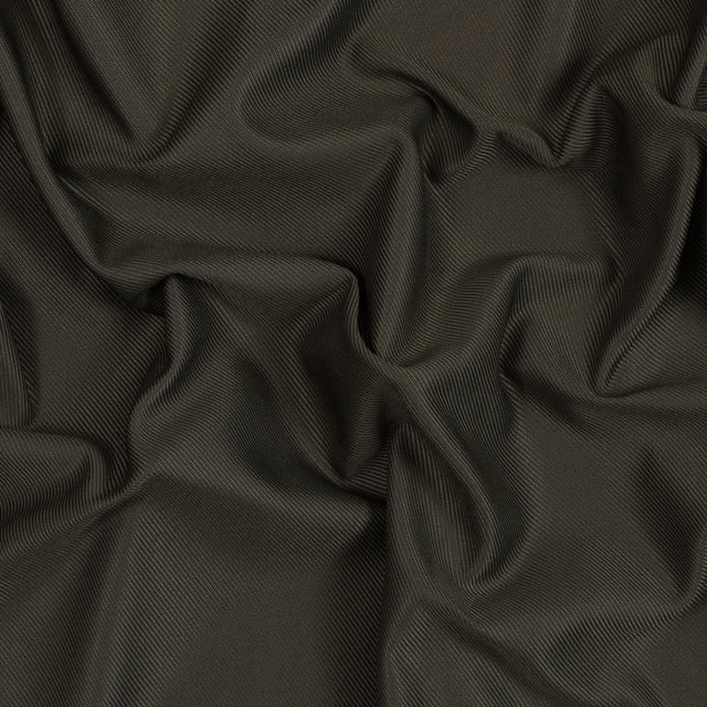 Army Green Polyester Serge Twill