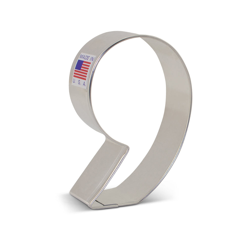 Ann Clark Number Six / Nine Cookie Cutter, 3 1/4" x 2 1/8"