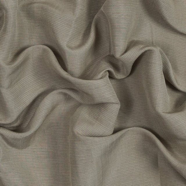 Timber Wolf Green Rayon and Polyester Ottoman