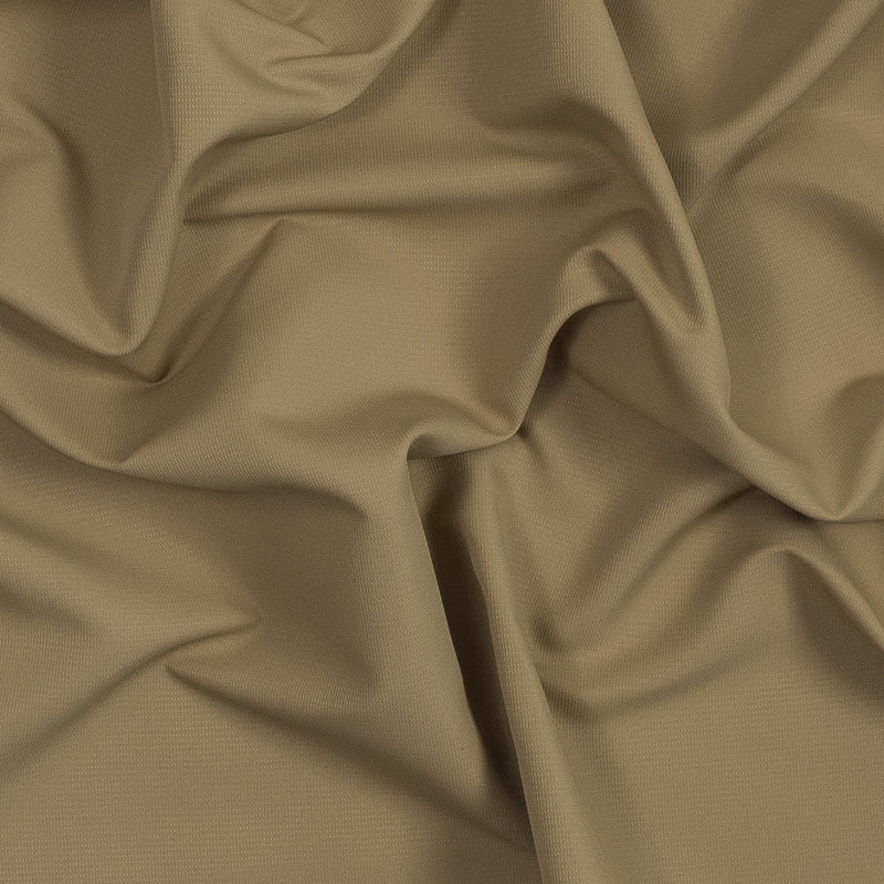 Camel Beige Polyester Dobby Jacquard