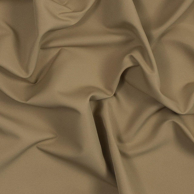Camel Beige Polyester Dobby Jacquard