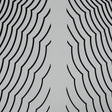 Famous NYC Designer Gardenia and Black Abstract Polyester Panel