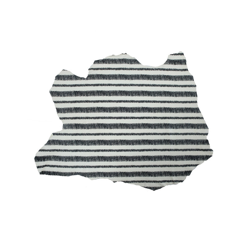 Phillip Lim Small Ivory and Black Striped Digitally Printed Lamb Leather