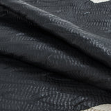 Phillip Lim Small Black and Ivory Bonded Lamb Leather and Wool Knit