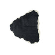 Phillip Lim Small Black and Ivory Bonded Lamb Leather and Wool Knit