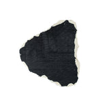 Phillip Lim Small Black and Ivory Bonded Lamb Leather and Wool Knit