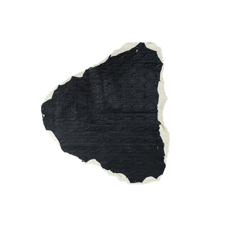 Phillip Lim Small Black and Ivory Bonded Lamb Leather and Wool Knit