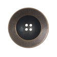 Italian Antique Gold Metal 4-Hole Button - 44L/28mm
