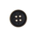 Italian Gold Metal 4-Hole Button - 36L/23mm