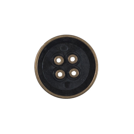 Italian Gold Metal 4-Hole Button - 36L/23mm