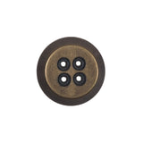 Italian Gold Metal 4-Hole Button - 36L/23mm
