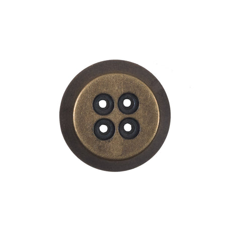 Italian Gold Metal 4-Hole Button - 36L/23mm