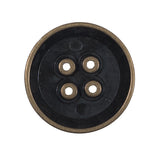 Italian Gold Metal 4-Hole Button - 44L/28mm