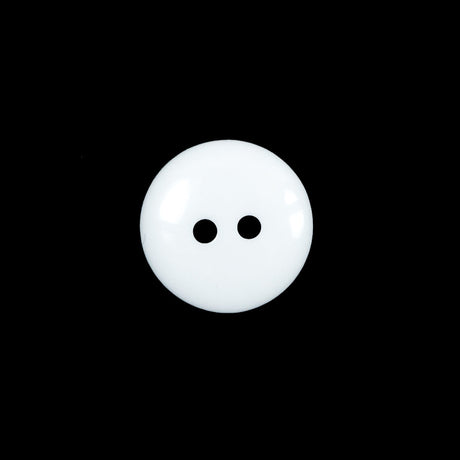 Chalk White 2-Hole Plastic Button - 24L/15mm