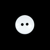 Chalk White 2-Hole Plastic Button - 24L/15mm