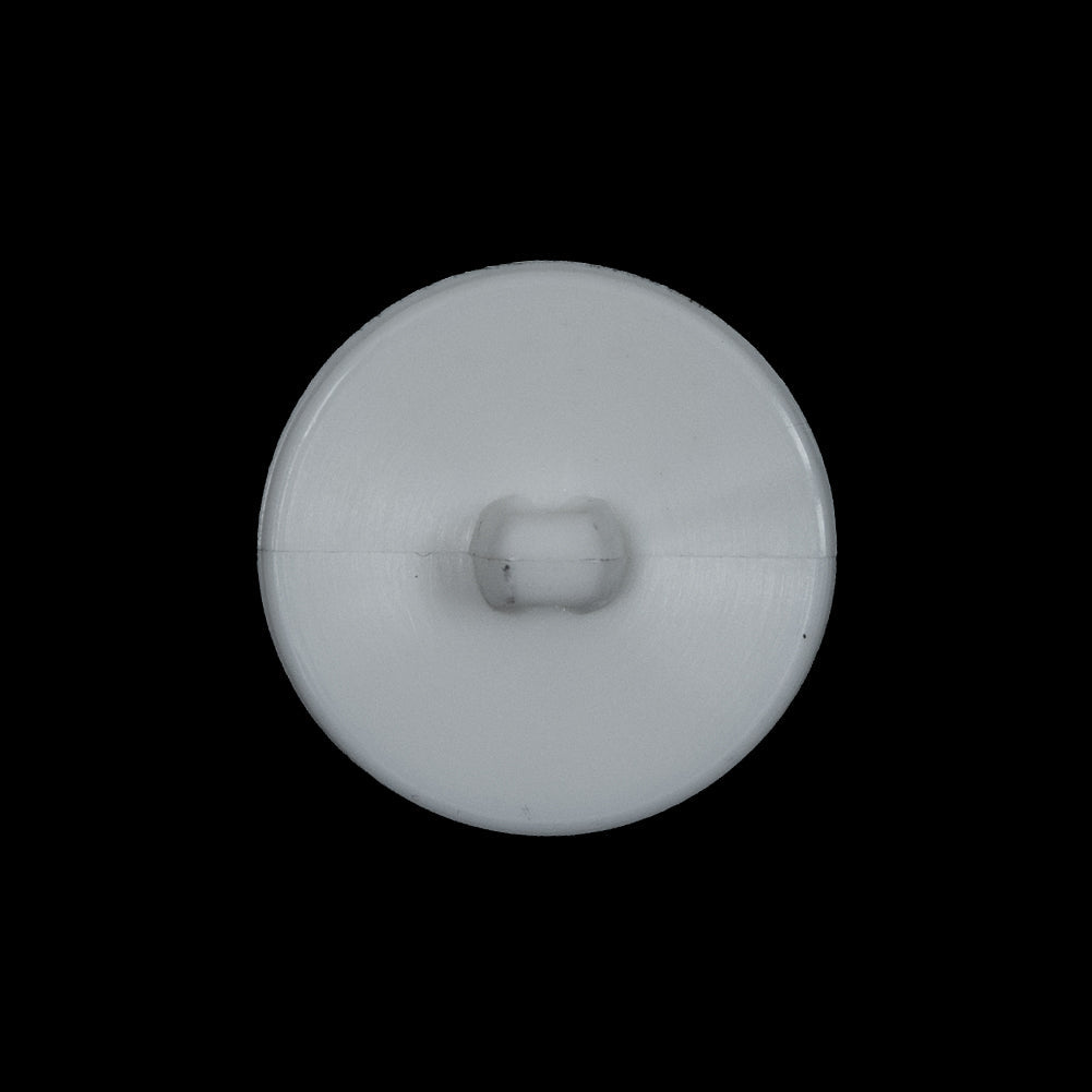 White Floral Plastic Shank-Back Button - 36L/23mm