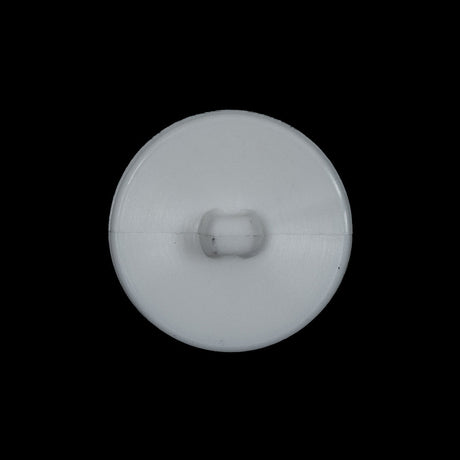 White Floral Plastic Shank-Back Button - 36L/23mm