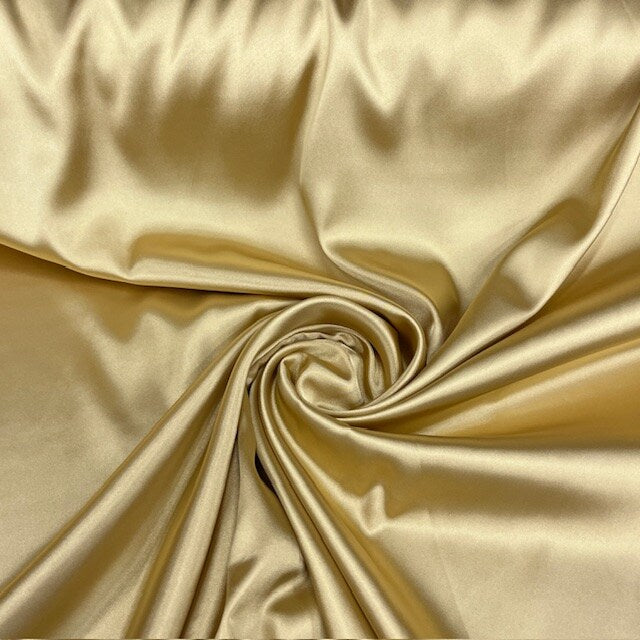 1 Yard 60” Stretch Charmeuse Satin Fabric – 195 GSM, Silky 2 Way Stretch for Bridal, Evening Dresses &amp; Event Décor (97% Polyester, 3% Spandex)
