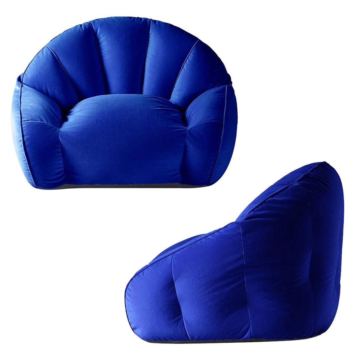 500lbs Oversized XL Lounge Folding Reclining Chair Gray Ergonomic Outdoor Indoor Seat