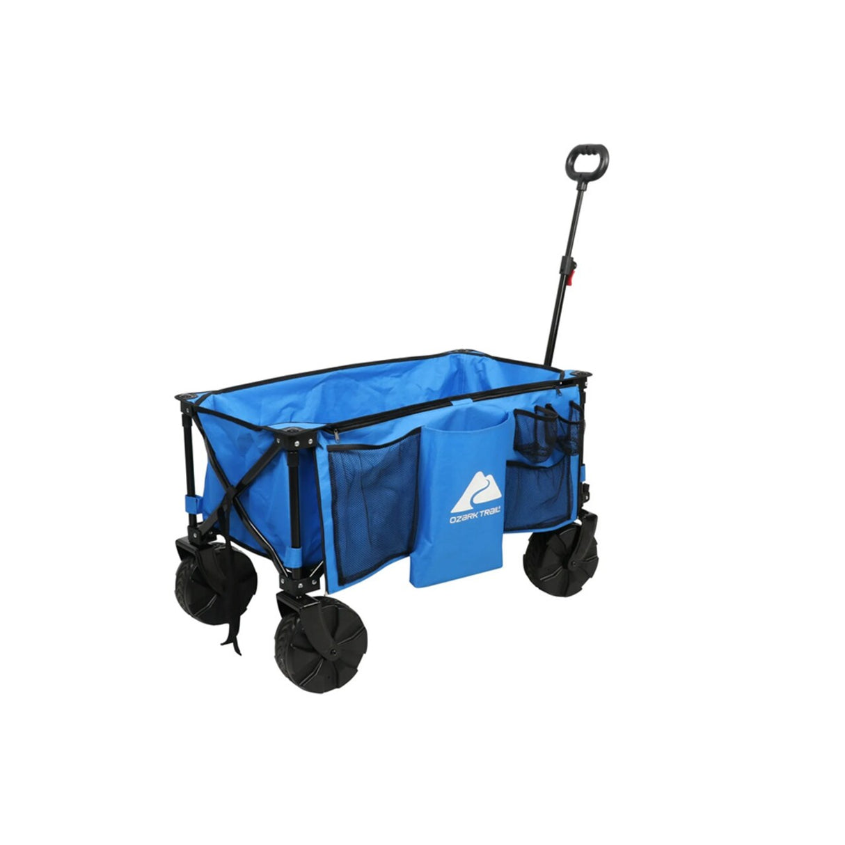 Ozark Trail TR-21727-1P Camping All-Terrain Folding Wagon – Oversized Wheels, Blue